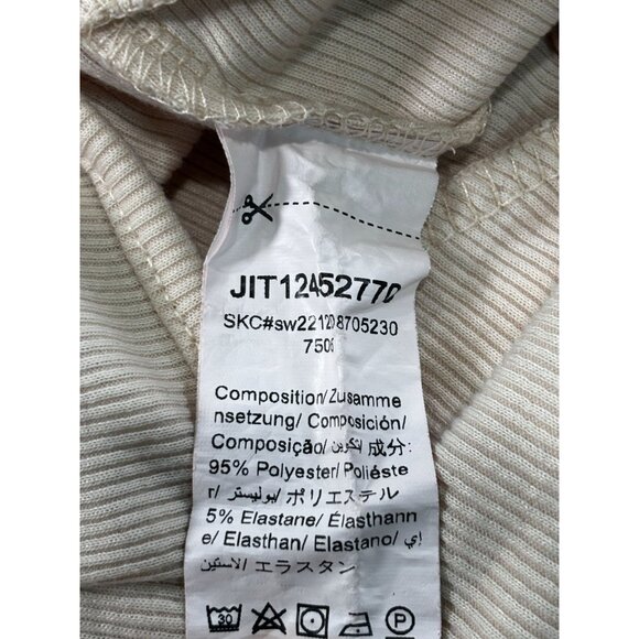 Shein Womens Beige Striped Corset Crop Top - Picture 5 of 8